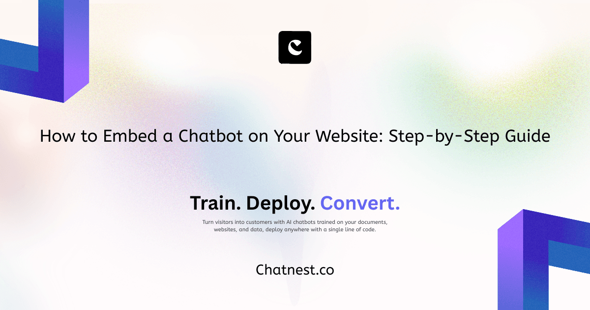 Embed a Chatbot on Your Website (Step-by-Step)